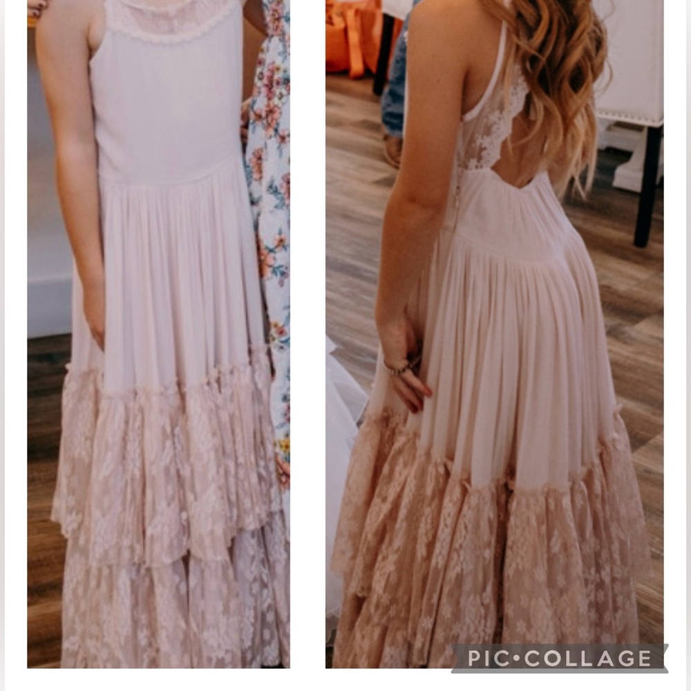 Girl’s light pink/blush Joyfolie dress